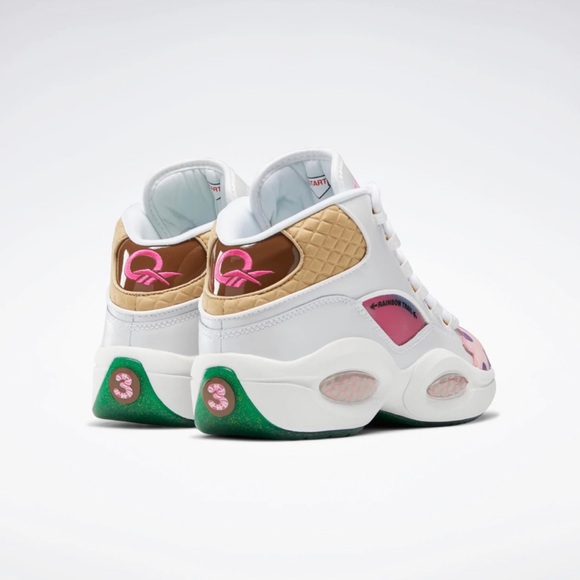 NWT REEBOK MEN'S CANDY LAND QUESTION MID BASKETBALL SHOES SIZE 9 - Picture 6 of 16